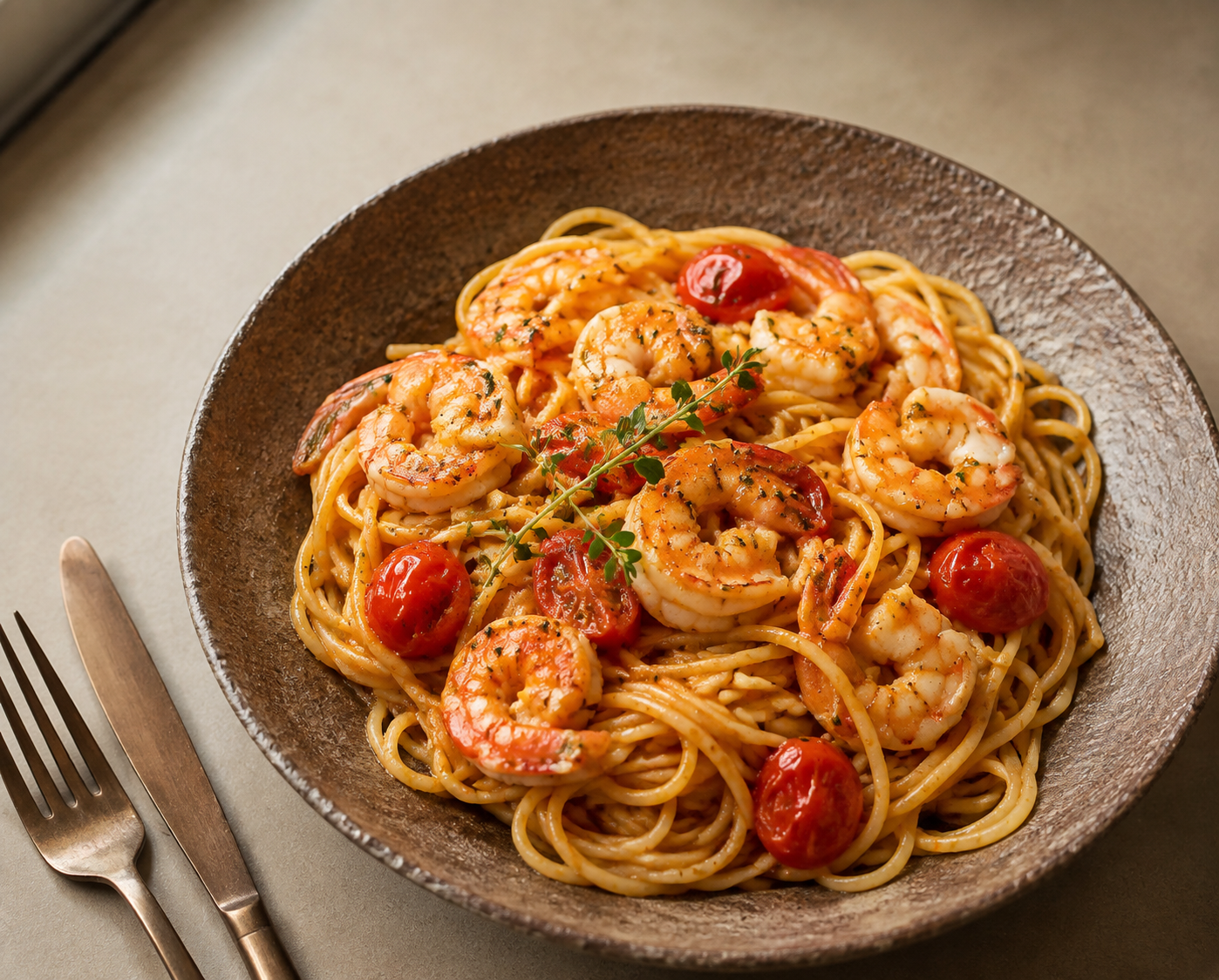 A plate from the kitchen